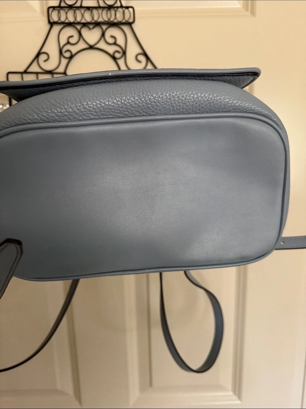 Michael Kors Women’s Light Blue Pebbled Leather Backpack EUC